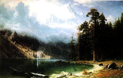 Albert Bierstadt Mount Corcoran Norge oil painting art